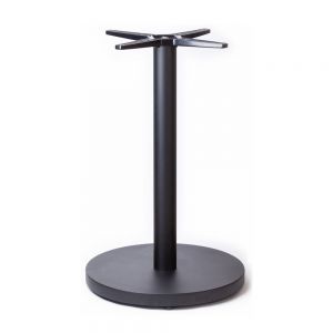 Self-Leveling 21" Round Disk Shape Table Base Nurocco (BAR Height) Black-Steel