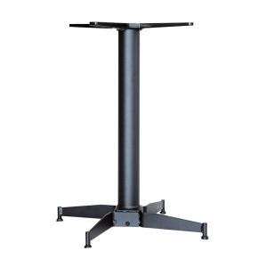 Self-Leveling Cross Table Base Nurocco (Dining Height) Steel-Zinc Plated - Black