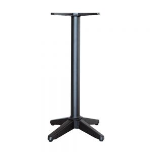 Self-Leveling Rail Wobble Free Table Base Nurocco (Bar Height) Steel-Zinc Plated - Black
