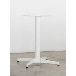 Self-Leveling Driveway 22" Cross Table Base Nurocco (Dining Height) Steel-Zinc Plated - WHITE